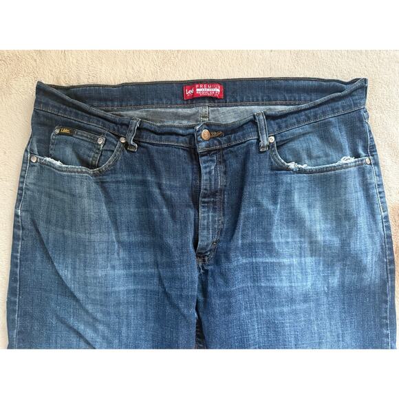 Lee Premium Regular fit Straight Leg Jeans 40x30 - Picture 7 of 8